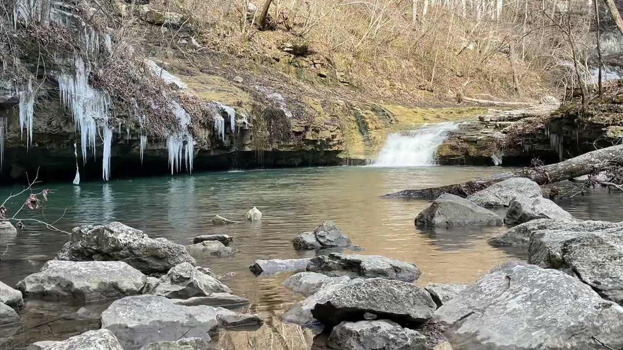 Relaxing Waterfall sounds  inside Walls of Jericho enjoy! 