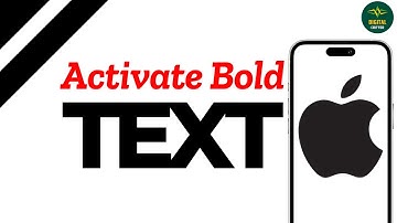 How to activate bold text on iPhone ?