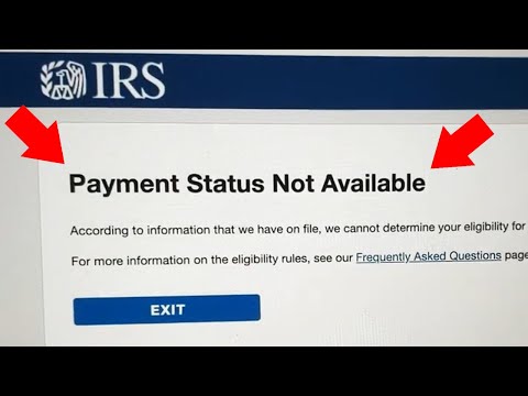 IRS - PAYMENT STATUS NOT AVAILABLE (IRS Stimulus Check Portal Payment Status Not Available)