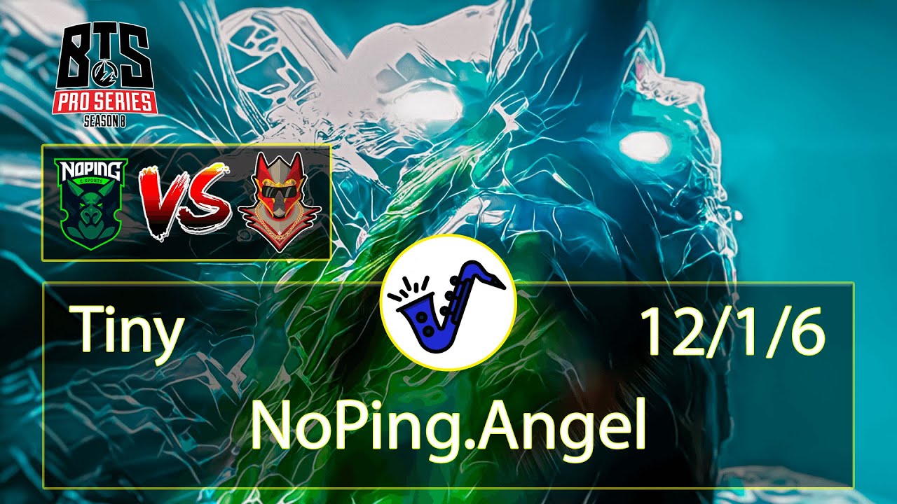 Tiny Dota 2 - Pakazs - 12/1/6 - Safe Lane / Pos 1 - NoPing Esports VS D2 Hustlers - BTS Pro Series 8