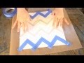 How-to Paint a Chevron Pattern How-to Paint a Chevron Pattern