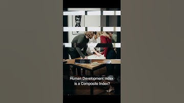 Human Development Index is a Composite Index?