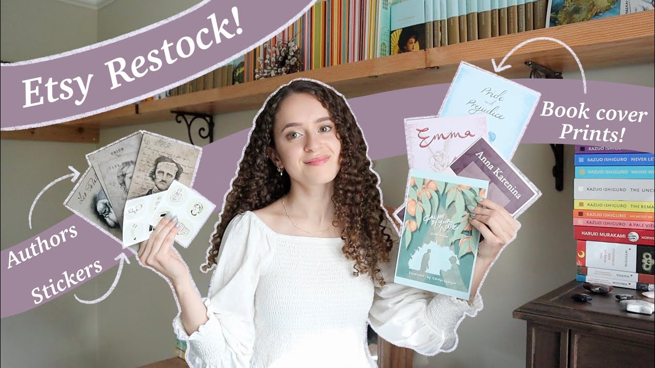 Book Cover Prints, Stickers, and Author Portraits - Etsy Restock! (October 2022)