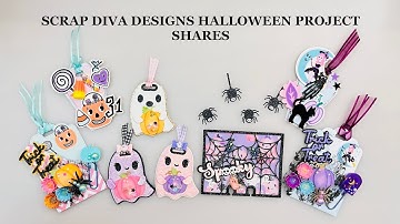 Scrap Diva Designs Halloween Project Shares #projectshare #scrapdivadesigns @ScrapDiva29 #papercraft