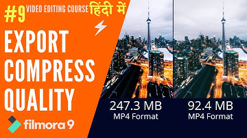 #9 How To Export & Save Video, Compress, Quality Change | Filmora Video Editing Course Lockdown