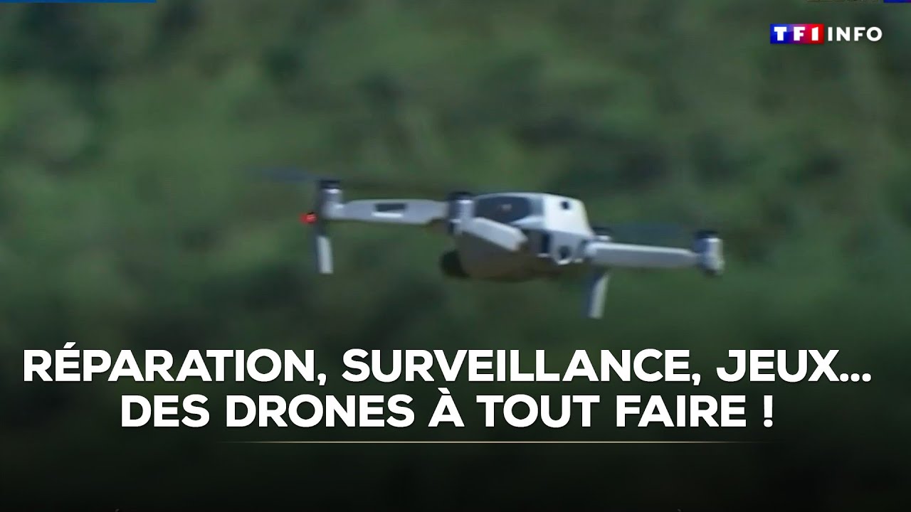 Réparation, surveillance, jeux... Des drones à tout faire !｜TF1 INFO