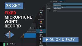 SOLVED! Microphone Doesn't Work - Cant Record Audio?