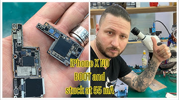 ADVANCED REPAIRS - iPHONE X STUCK AT 55 mA - NO BOOT AND NO POWER - IMPORTANT DATA - ICC PRO