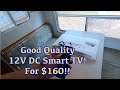 How to run television on 12 volt in rvcamper dc 12v smart tv setup runs off solar no inverter