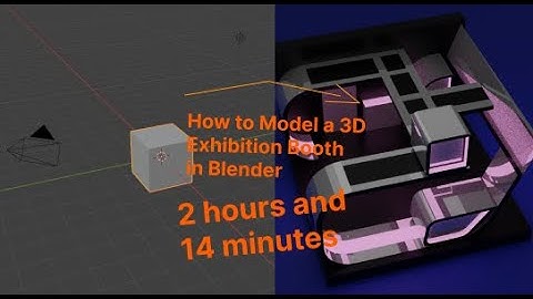 How to Model a 3D Exhibition Booth in Blender