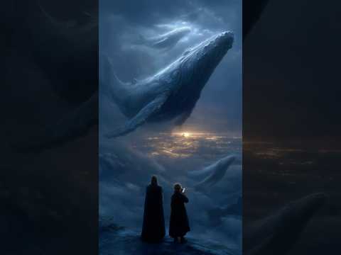 🌌🐋 What if I told you that whales exist…, but soaring through the skies of the multiverse? #aiart