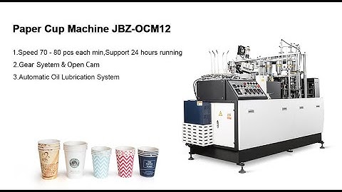 JBZ-OCM 12 Simple model ultrasonic paper cup machine with counting system
