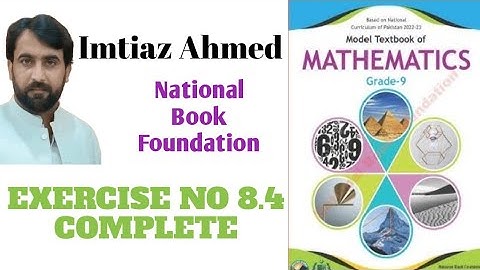 Class 9 Maths Ex # 8.4 complete  all Questions nbf FBISE|New Book NBF Ex 8.4 complete Q#1 till Q#11
