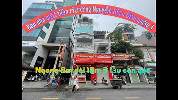 Bán nhà mặt tiền đường Nguyễn Hữu Cầu quận 1