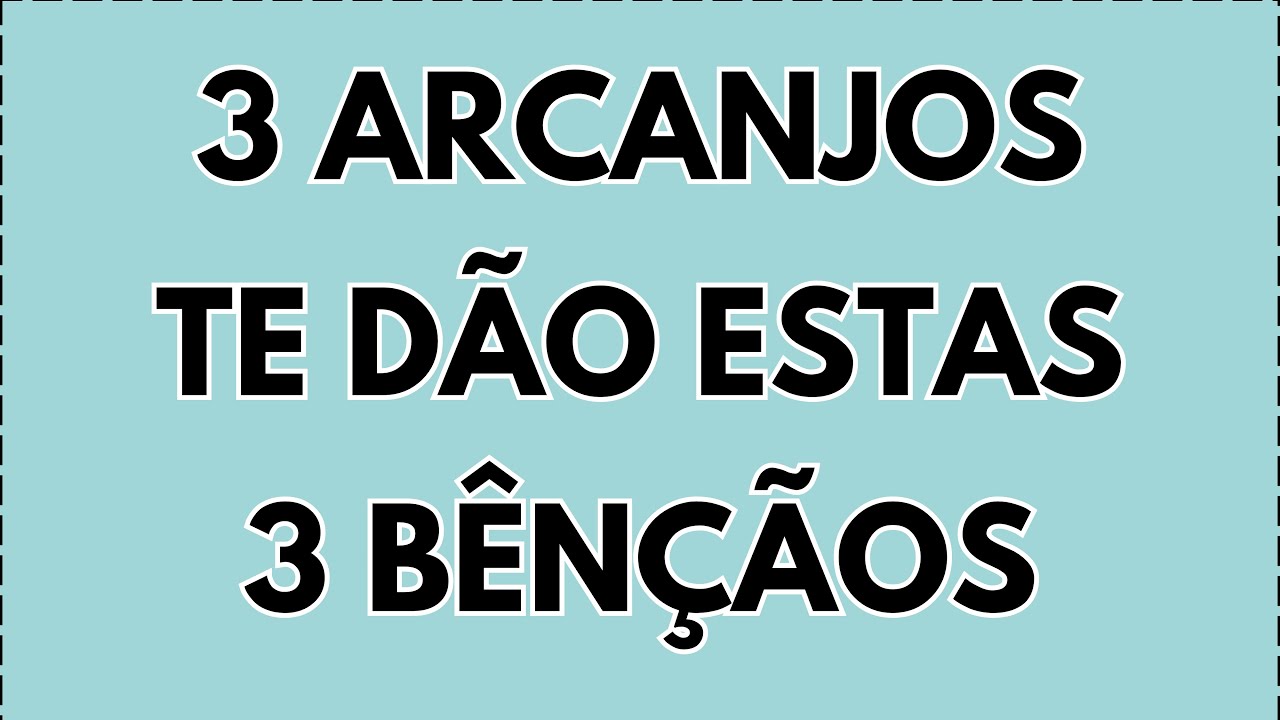 🛑 Por que 3 Arcanjos… e por que 3 bênçãos? Uma já está a caminho de você...