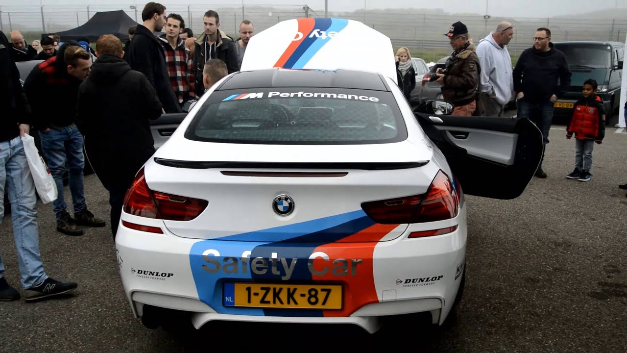 revving BMW M6 Safety Car