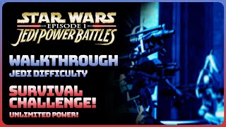 Jedi Power Battles - Survival Challenge! || Unlimited Power! (Jedi Difficulty)