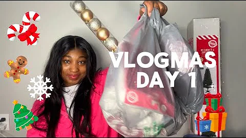 Vlogmas Day 1 | Budgeted Christmas Decor Shopping & Decor Haul