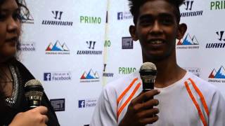 Sharing their insight  Senior Player Fansurry and Selected Trialist Arif