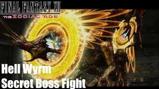 Final Fantasy XII The Zodiac Age - Hell Wyrm Secret Boss Fight (PS4)