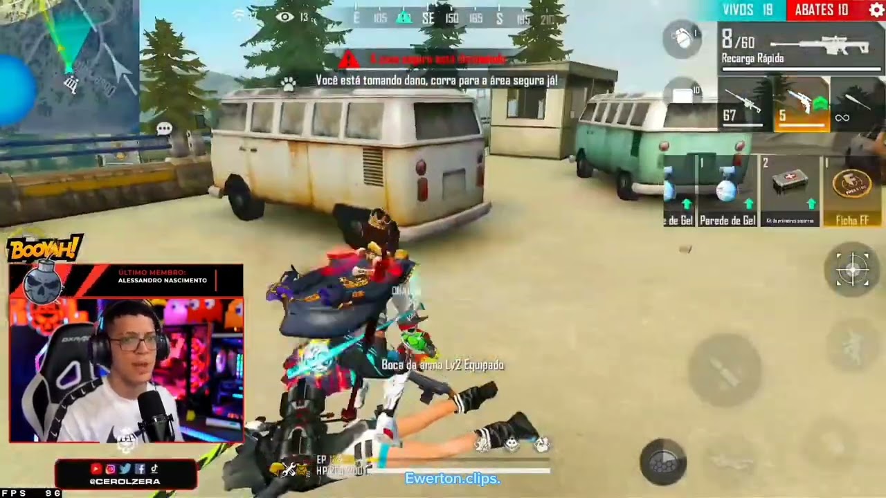 Cerol amassando de duas barrett