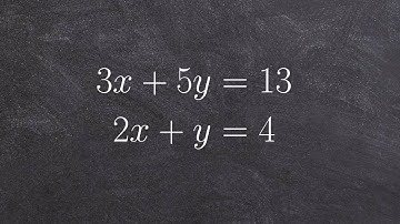 How to use substitution to solve a system of equations