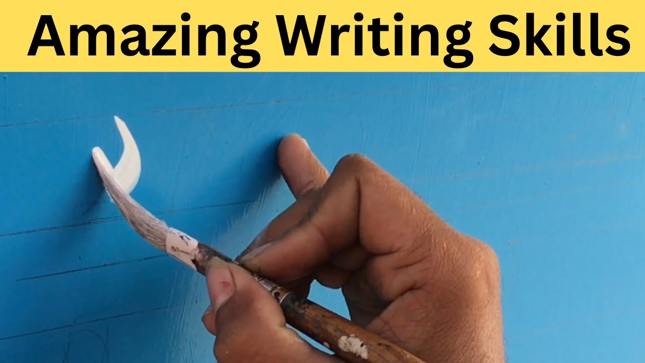 Sign Board Writing Skills - YouTube