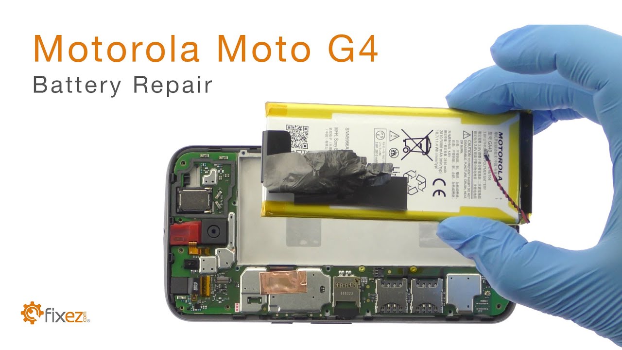 DIY Motorola Moto G4 Battery Repair Guide - Fixez.com - YouTube