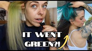 Peekaboo Hair Turned Green? Here's How I Saved It + Deep Brunette Glaze