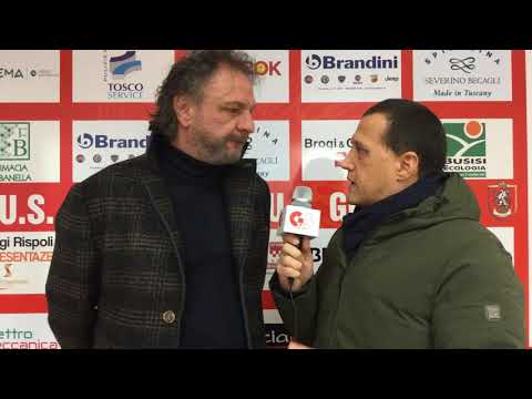 Gs Tv - il presidente unionista Mario Ceri intervistato dopo Us Grosseto-Albalonga 2 a 3