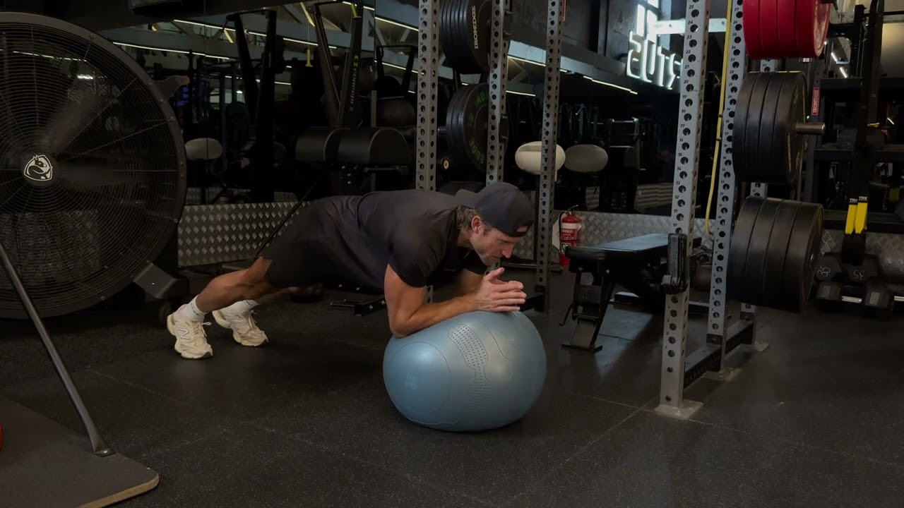Plyo Ball Elbow Plank