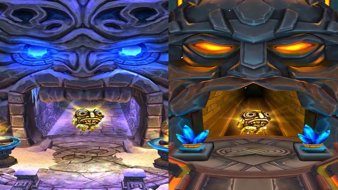 Temple Run 2 Volcano Island Vs Frozen Shadows ANDROID GAMEPLAY - YouTube