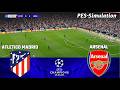 Atletico Madrid vs Arsenal | UEFA Champions League | Semi-Final | PES 21 Simulation