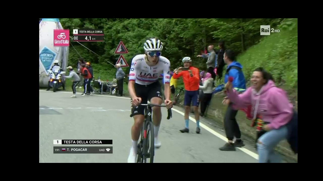 giro d'Italia 2024 - 2a tappa - pogacar vince ad Oropa - spettacolare