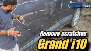 How to Remove Scratches on a Grand i10 | Car Detailing & Paint Correction Tutorial @Overdrive_Eagle