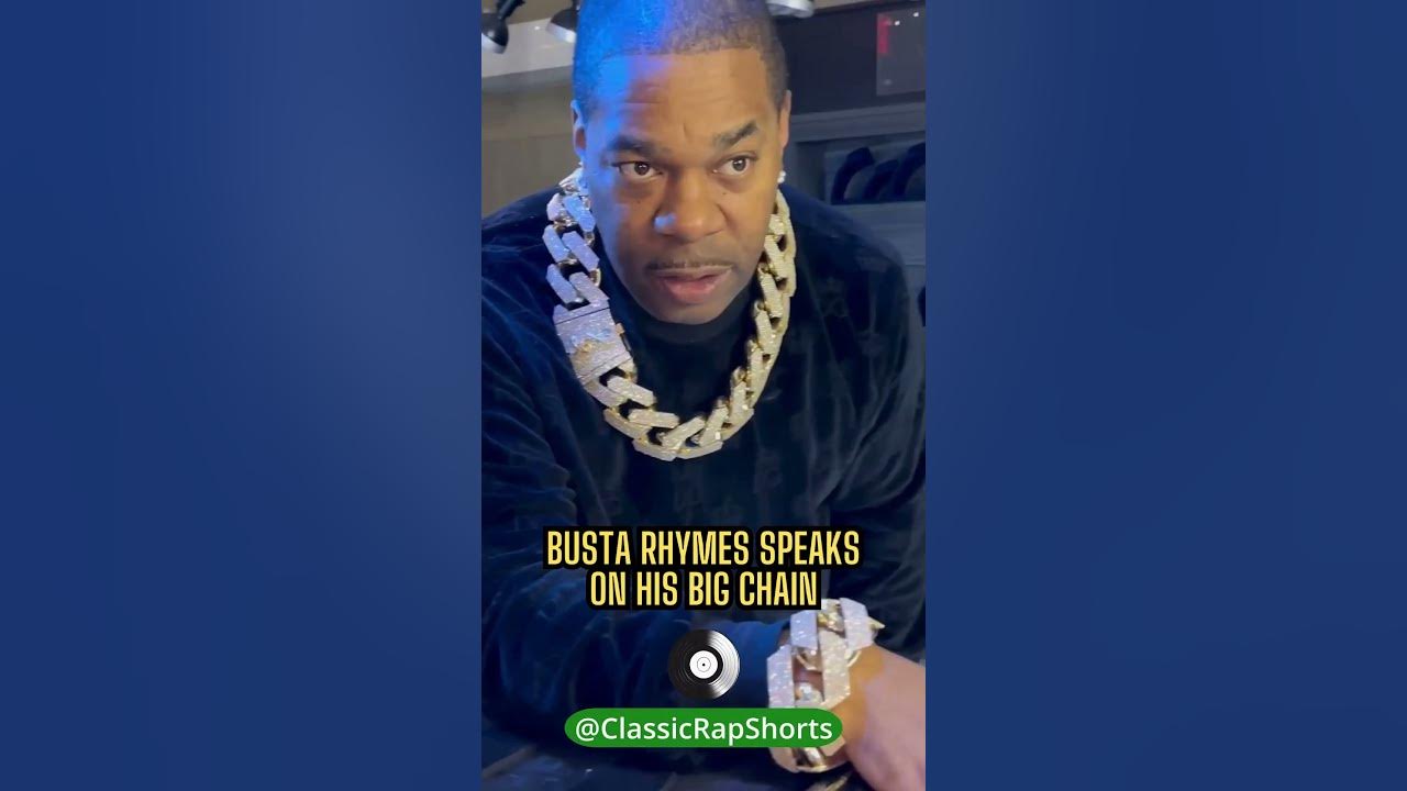 Busta Rhymes speaks on his big chain. A legend! YouTube(01)