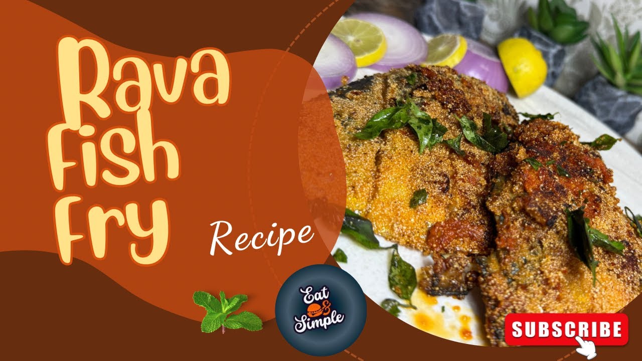 Rava Fish Fry | Homemade Fish Fry Masala | Fish Grill | Eat & Simple