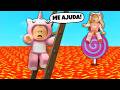 VICK e BABY SOBREVIVENDO na LAVA do ROBLOX!