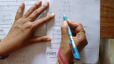 Lecture 6, Infinite Products, Sequences and Series, B.A./B.Sc. 4th Sem.