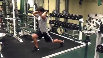 DB Front Rack Reverse Lunge