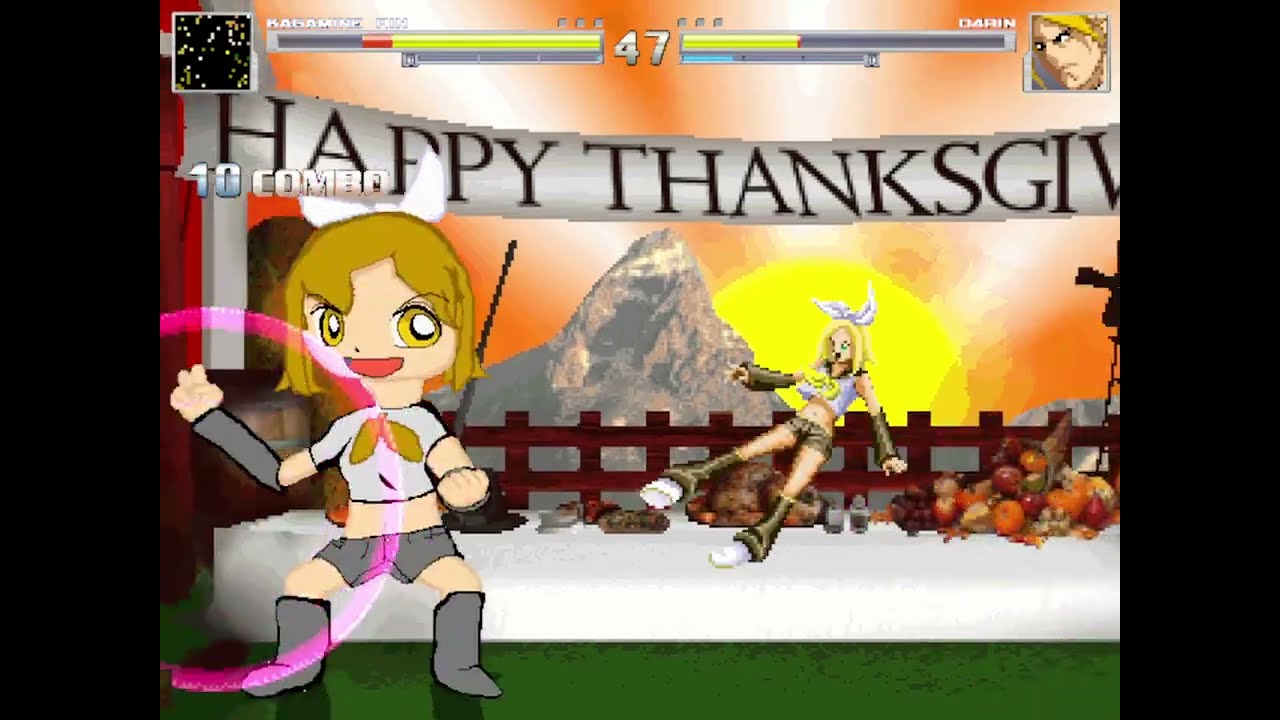Mugen Random Battles: Rin Kagamine Vs D4Rin - YouTube