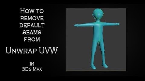 Quick tip tutorial: How to remove default seams of Unwrap UVW modifier in Autodesk 3Ds Max