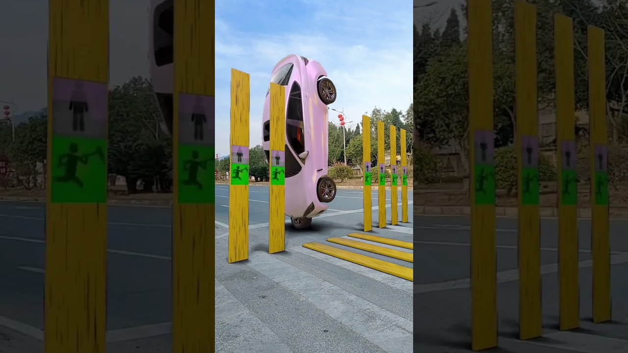 Very user-friendly zebra crossing design🤯3D Special Effects | 3D Animation 