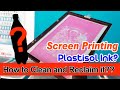 Screen printing how to clean plastisol ink on screen and reclaim