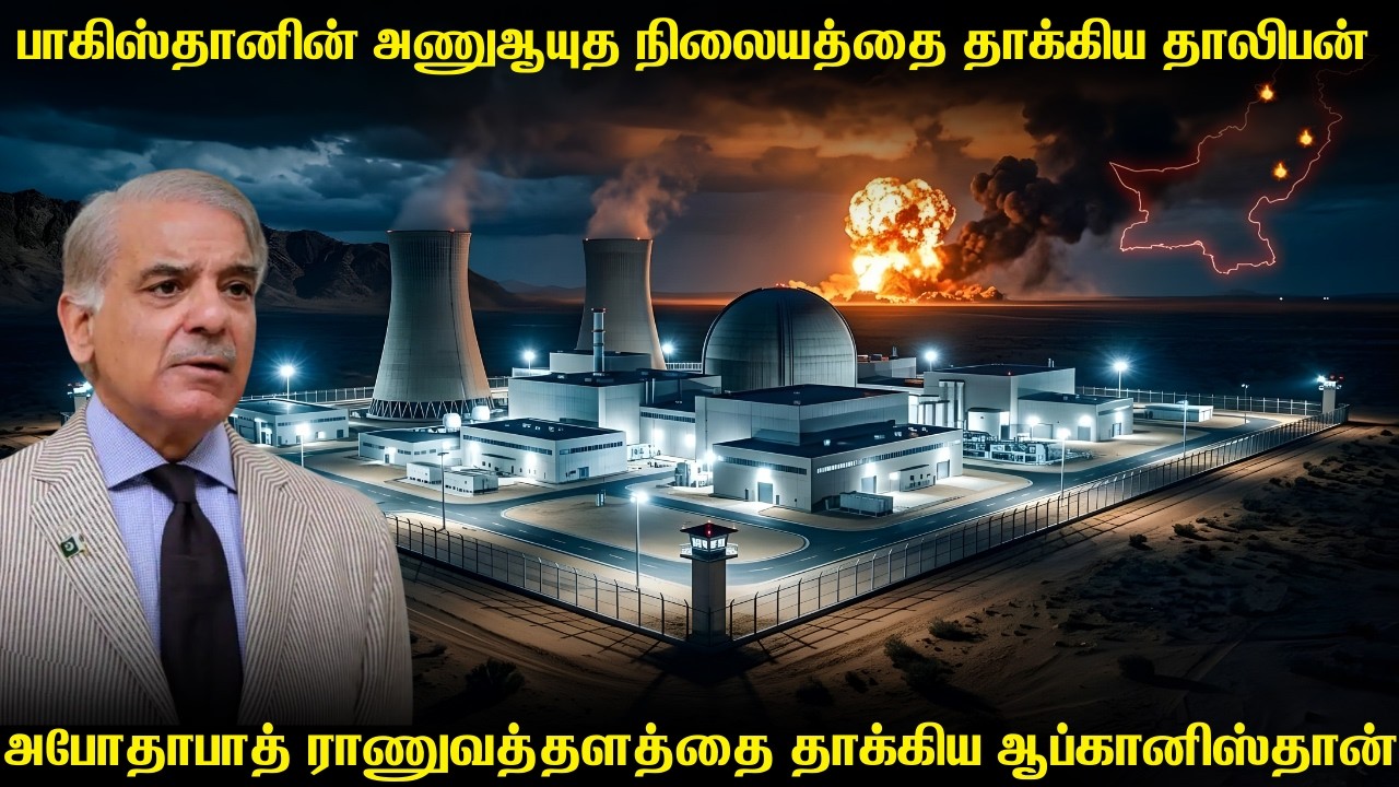 பாகிஸ்தானின் அணுஆயுத தளத்தை தாக்கிய தாலிபன்கள் | பலநூறு கிலோமீட்டர் தாண்டி தாக்கிய டிரோன்கள்.