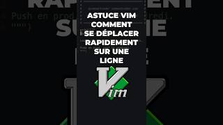 Vim : Astuce pour se déplacer sur une ligne
