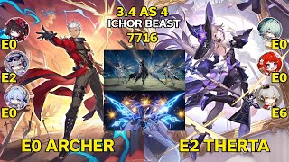 Archer and Herta DOMINATING AS | Archer & E2 Herta Guide | 7716 | HSR 3.4 AS
