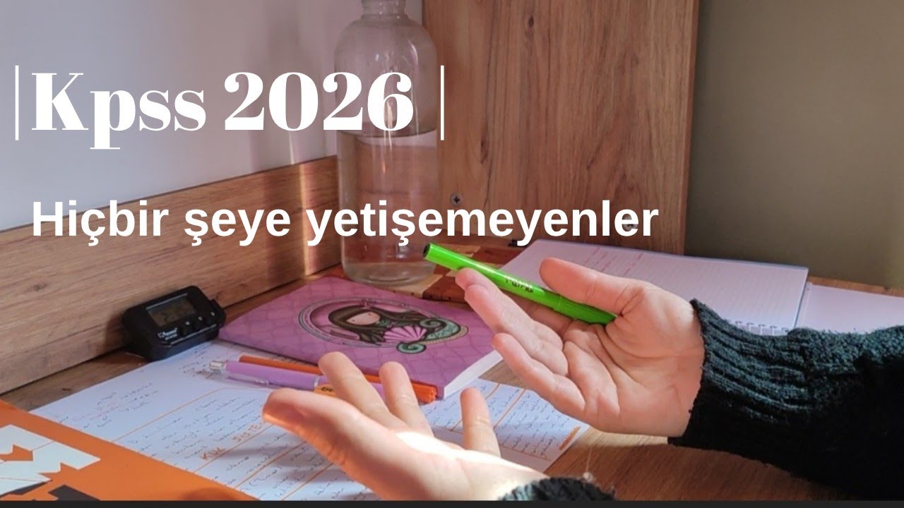 Hiçbir şeye yetişemeyenler & Çalışma masamı gösteriyorum & kpssvlog