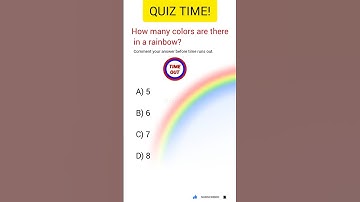 🌈 How Many Colors Are There in a Rainbow? | Viral GK Quiz Shorts | #Shorts