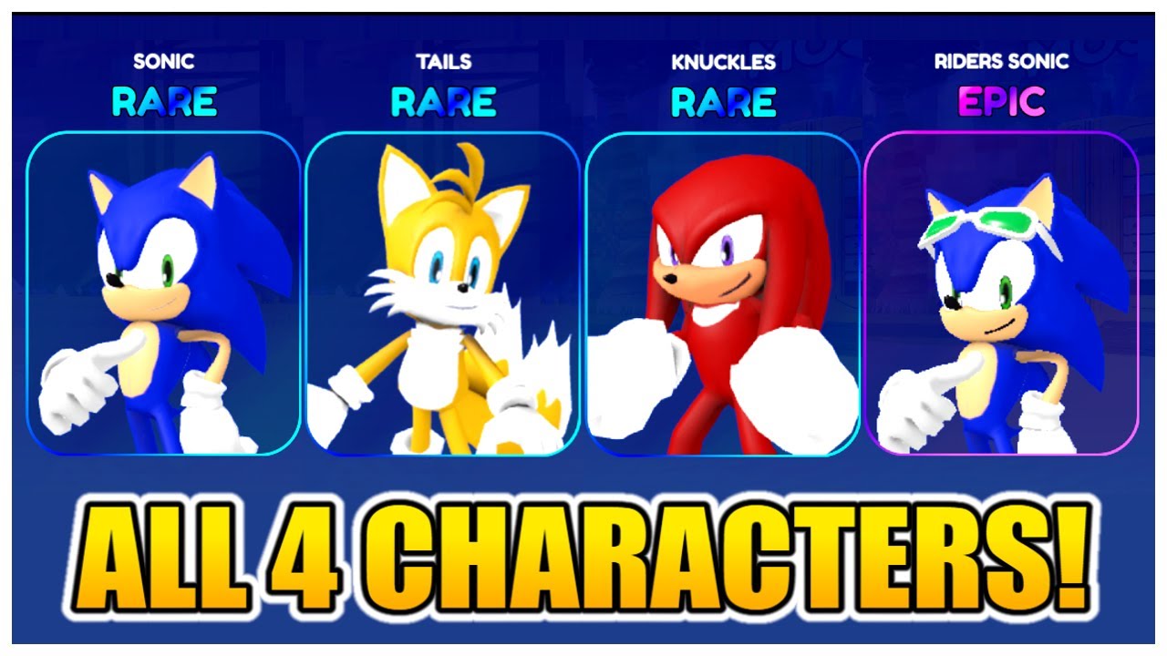 Sonic Speed Simulator How To Unlock All Characters